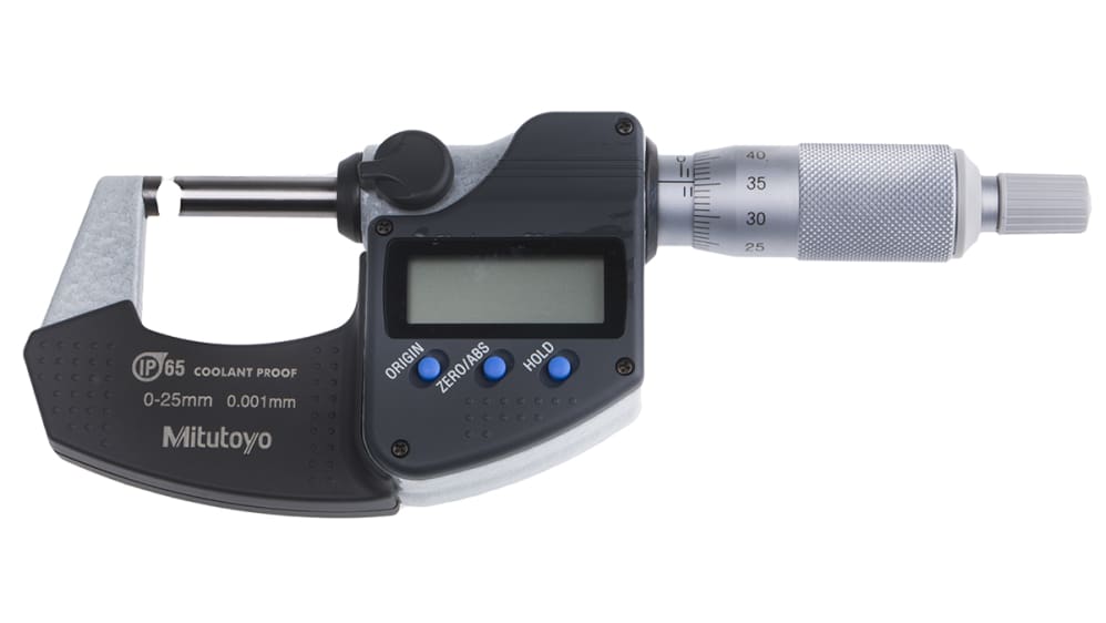 Mitutoyo 293-240-30 External Micrometer, Range 0 mm →25 mm | RS