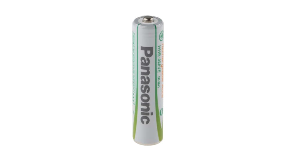 Panasonic AAA Ready to Use 750 mAh NiMH Rechargeable Batteries. 4 Pack