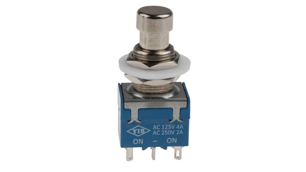 ととと RS PRO Push Button Switch, Latching, PCB, 12.2mm Cutout, DPDT | RS