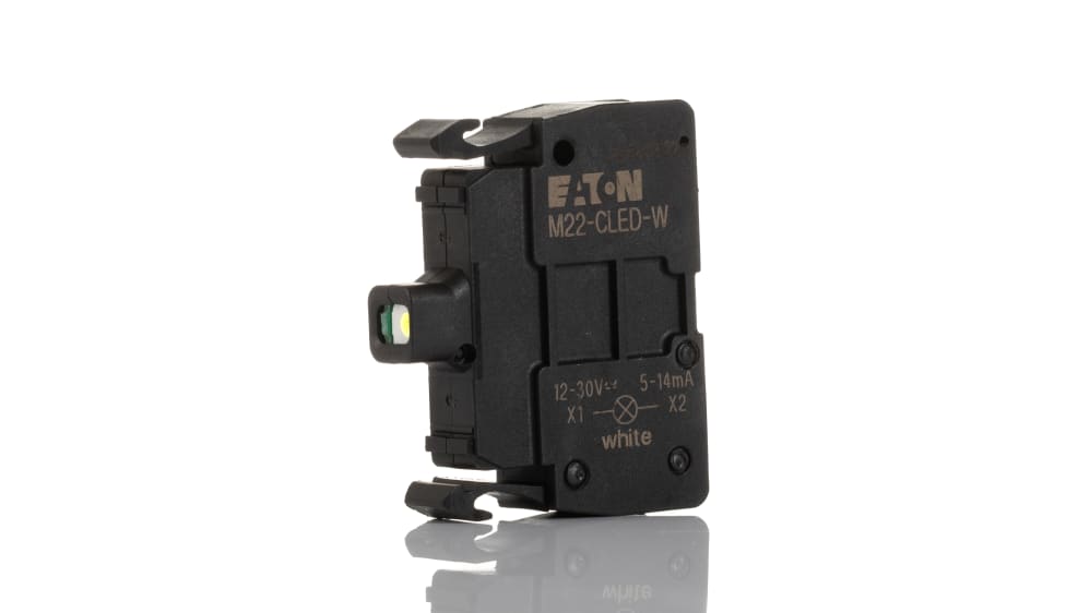 216569 M22-CLED-W | Eaton M22 Series Light Block, 12V ac/dc, 30 V