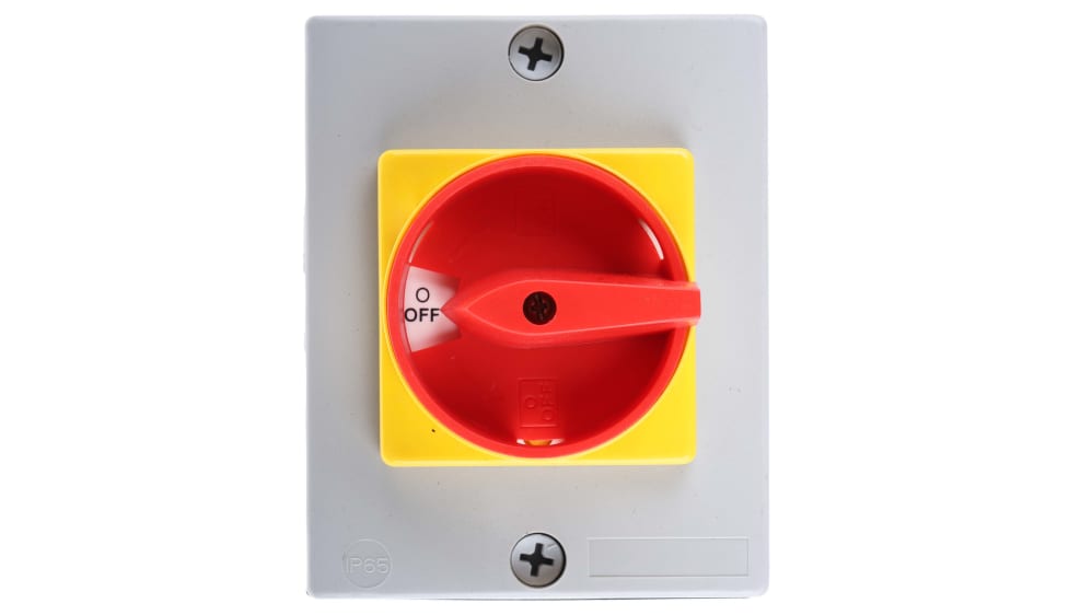 RS PRO 3-Pole Panel Mount Isolator Switch -, IP65, 25A, 11 kW | RS
