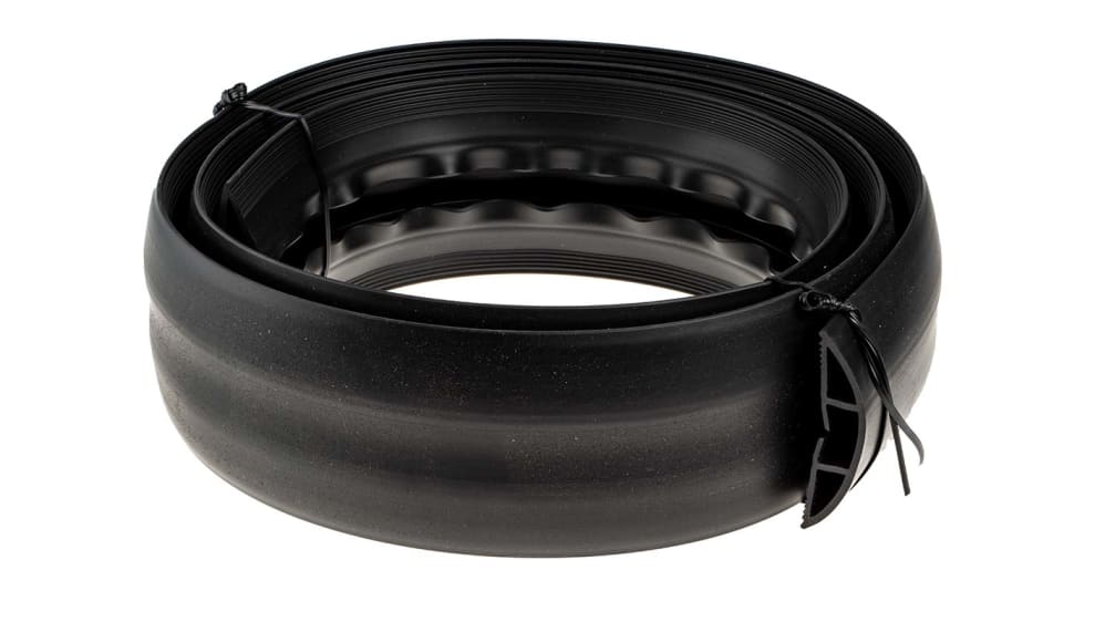 RS PRO 床用モール, 内径：22 mm, 長さ：1.83 m, 黒 塩化ビニール | RS