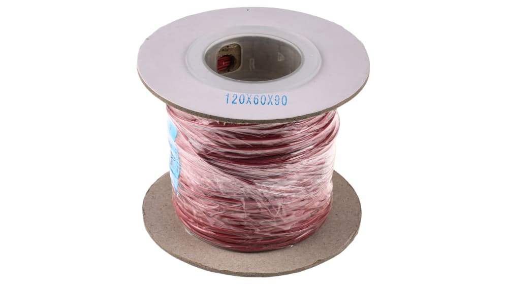 RS PRO Red 0.33 mm² Hook Up Wire, 22 AWG, 17/0.16 mm, 100m, XLPE