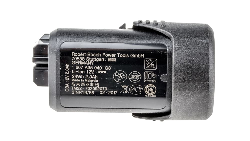 Batteria ricaricabile per utensili Bosch Li-Ion da 12V, 2Ah