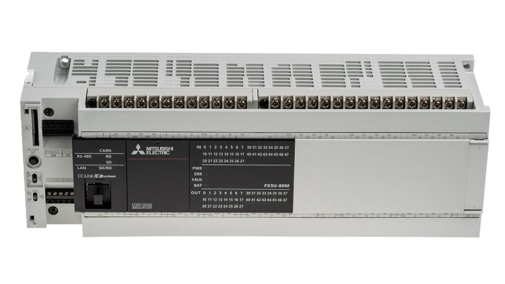 FX5U-80MT/ESS | 三菱電機 FX5U PLC (CPUユニット) 40 入力 40 FX5U-80MT/ESS | 三菱電機 FX5U PLC (CPUユニット) 40 入力 40