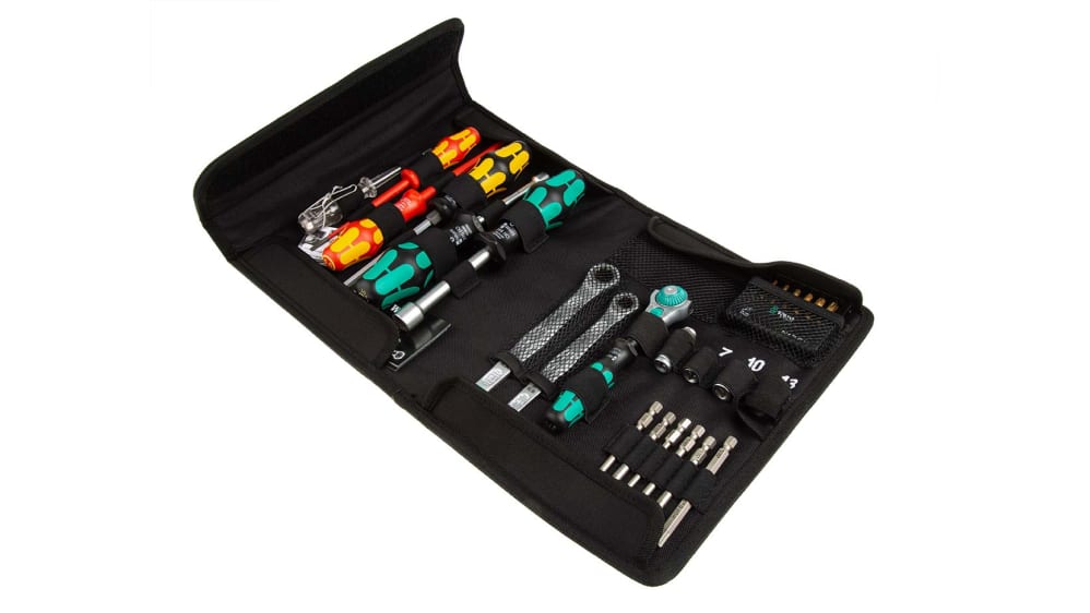 Kit de herramientas Wera, Funda de 25 piezas para Kraftform Kompakt SH 1  para fontanería y de calefacciones, aprobado