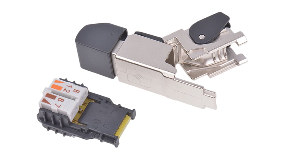 Telegartner RJ45 モジュラーコネクタ, オス, RJ45コネクタ, ケーブル 
