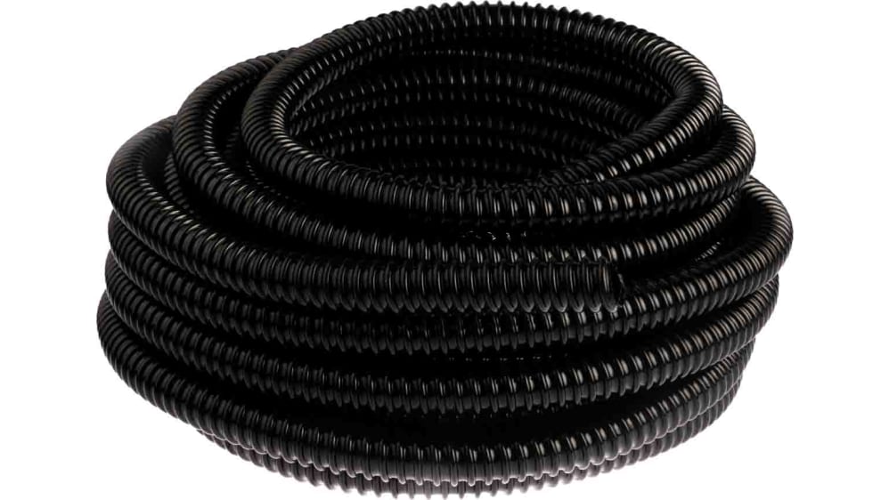 Flexicon Flexible Conduit 13mm Nominal Diameter Plastic Black