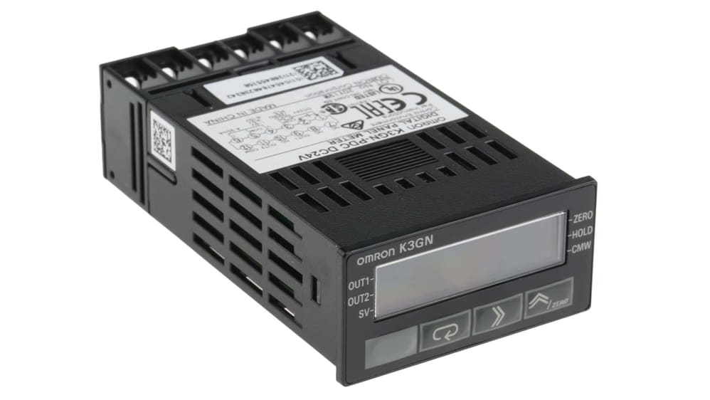 OMRON 小型デジタルパネルメーター K3GN Omron デジタルパネル多機能メーター K3GNシリーズ, 7セグメントLCD, 5