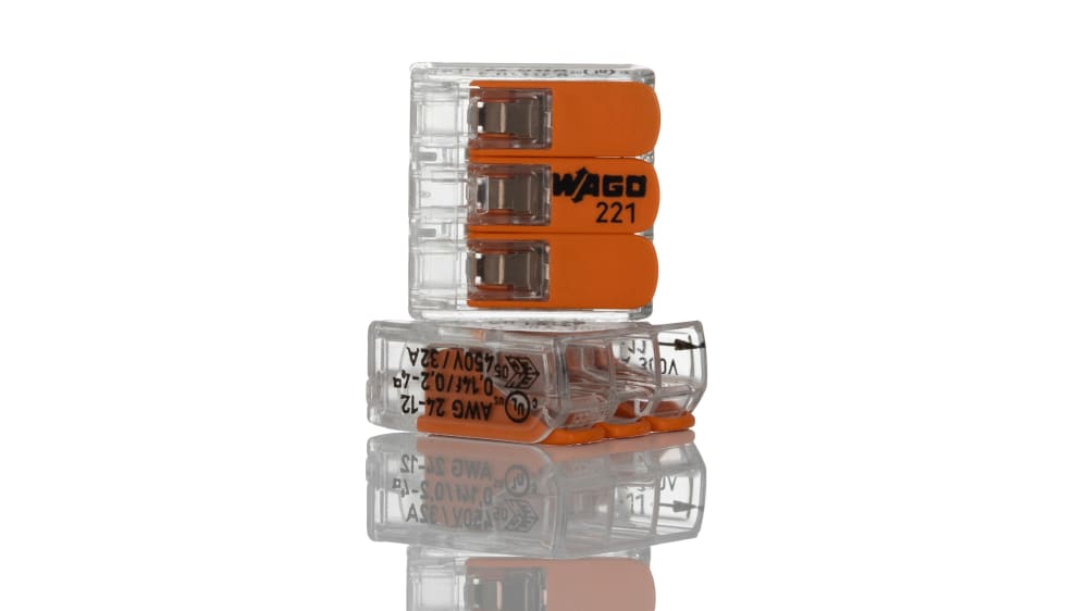 Conector WAGO Legítimo 221-415 - 5 Polos - Até 4mm - Foto 4