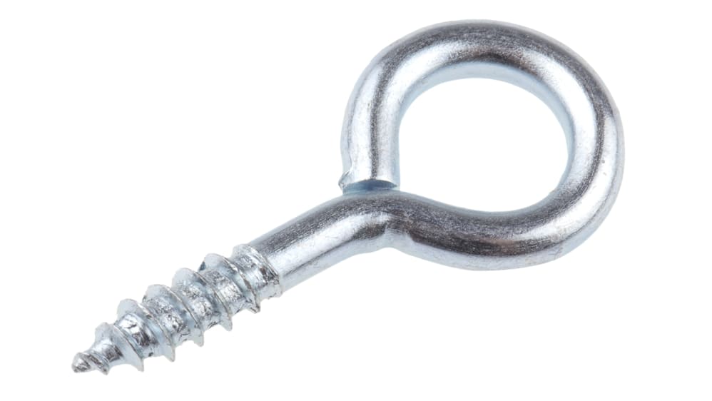 RS PRO Steel, Screw Eye Hook, 45mm, 10mm