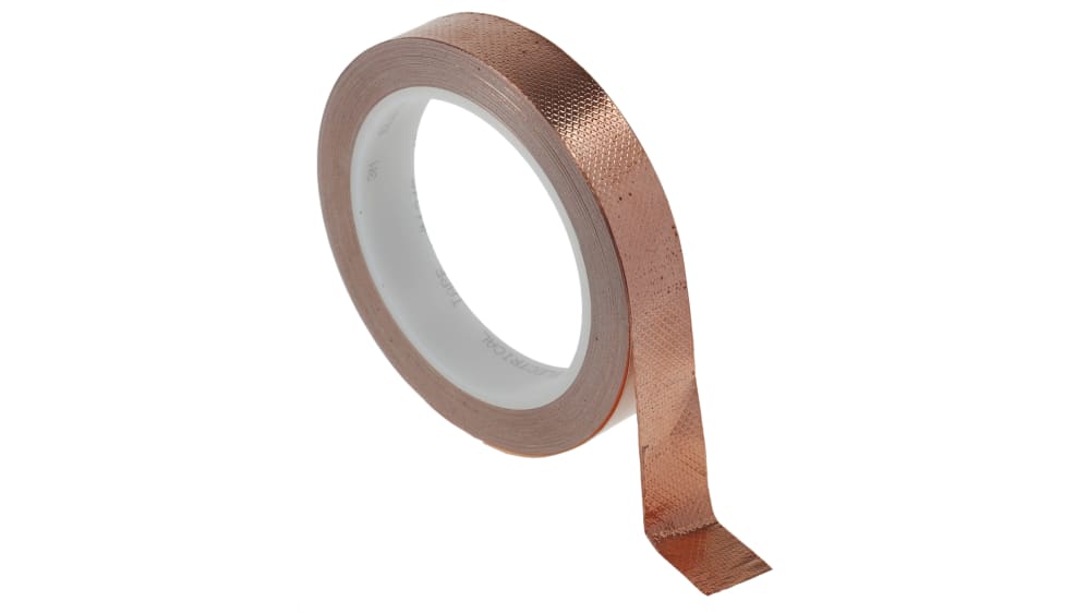 3M 金属テープ, 幅：25mm 導電性 銅テープ T124525 | RS