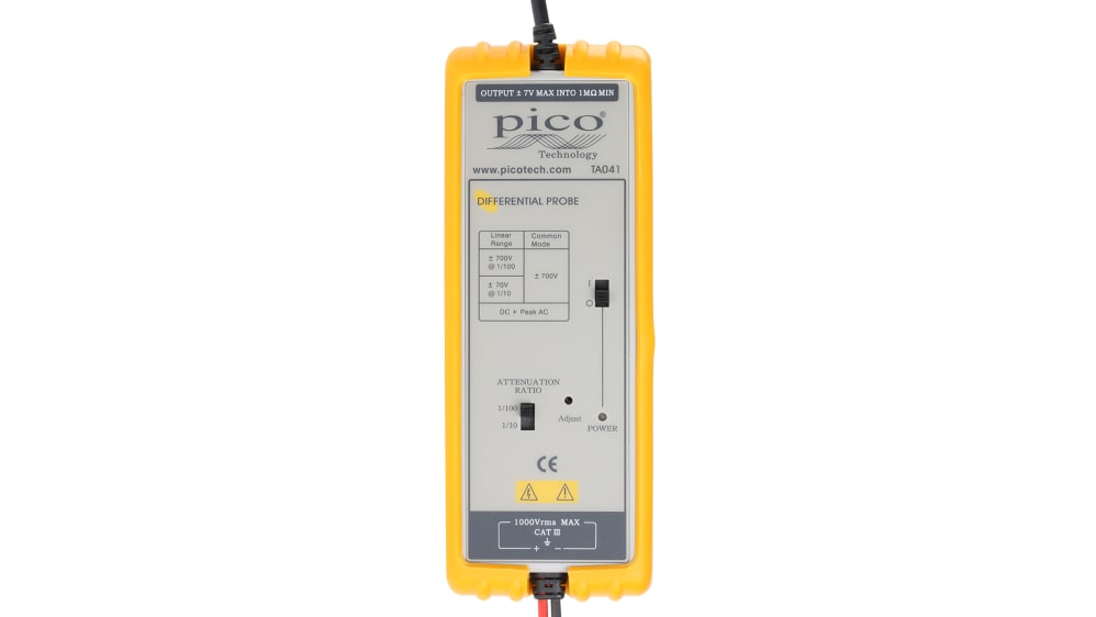 Pico Technology TA001 - Sonda Per Multimetro, 1000V CAT II, 20A, Nero, 115mm