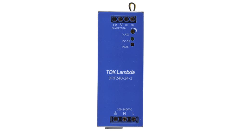 DRF240-24-1 TDK-LAMBDA - Power supply: switching for DIN rail; 240W; 24VDC; 10A