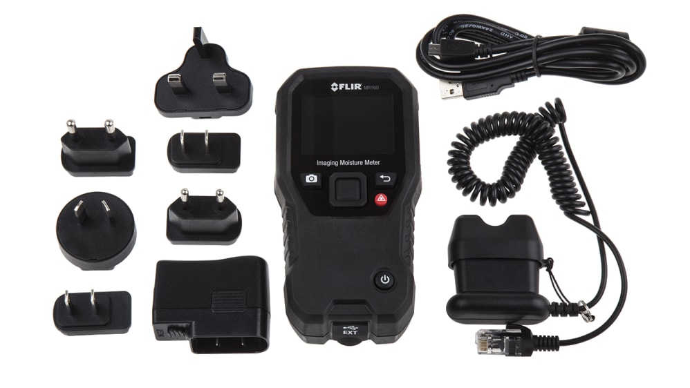 FLIR MR160 Moisture Meter, 100 % RH Max, ±5 % Accuracy FLIR MR160 Moisture Meter, 100 % RH Max, ±5 % Accuracy