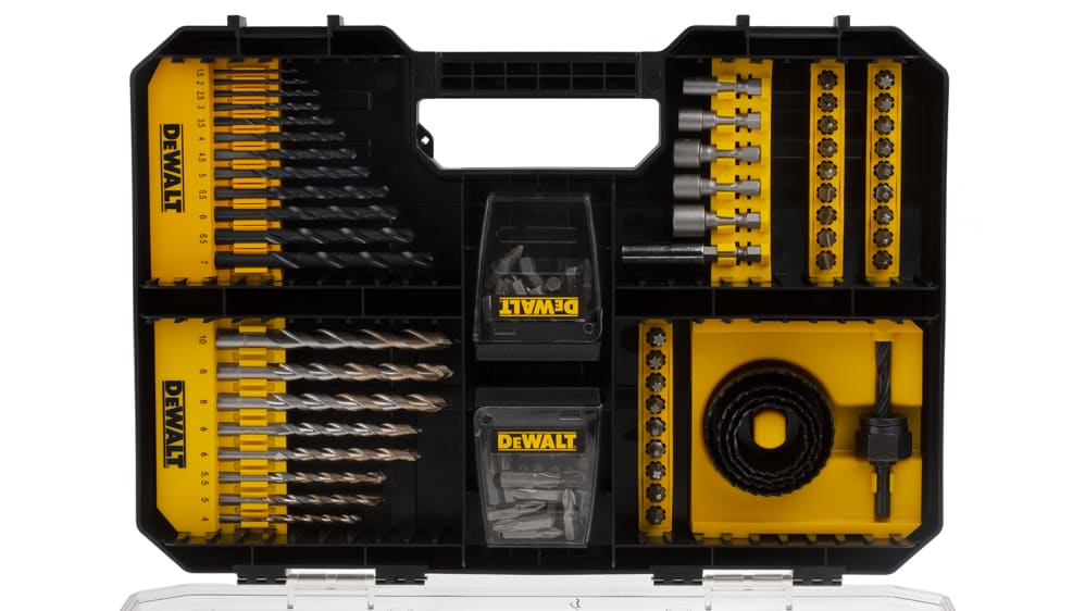 DT71569-QZ | DeWALT 100-Piece Twist Drill Bit Set for Multi DT71569-QZ | DeWALT 100-Piece Twist Drill Bit Set for Multi