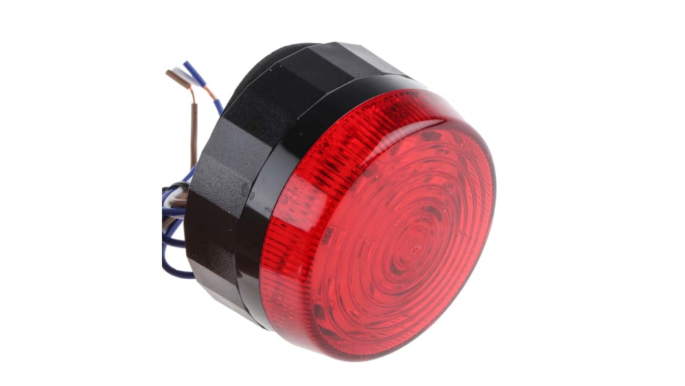 RS PRO, LED Blitz Signalleuchte Orange, 110 → 230 V ac, Ø 77mm x 45mm