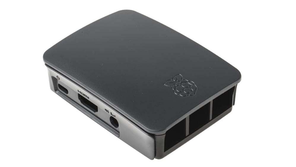 TZT 241 AAB-01, Raspberry Pi Plastic Case for use with Raspberry Pi 2B, Raspberry  Pi 3B, Raspberry Pi 3B+ in Black, Grey