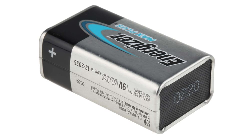 Energizer MAX Alkaline PP3 9V Battery Single Pack