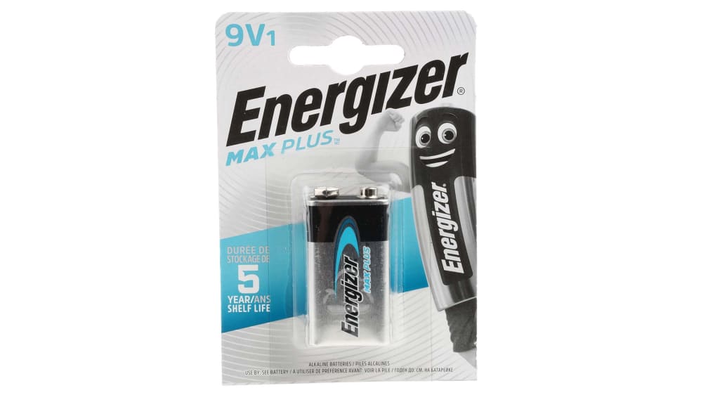 Energizer Max 9V Batteries, Premium Alkaline 9 Volt Batteries (1