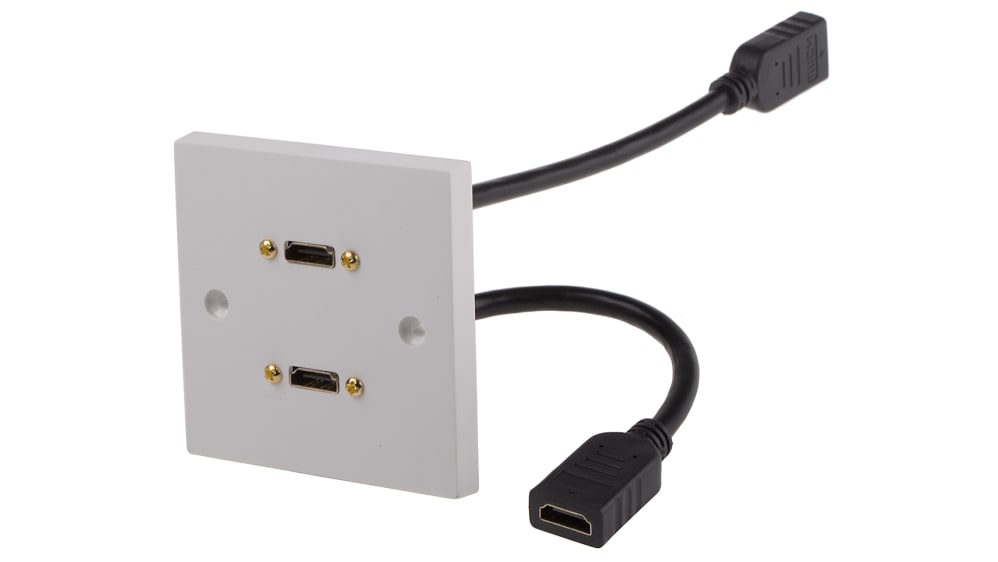 RS PRO Single Gang Way Female HDMI Faceplate