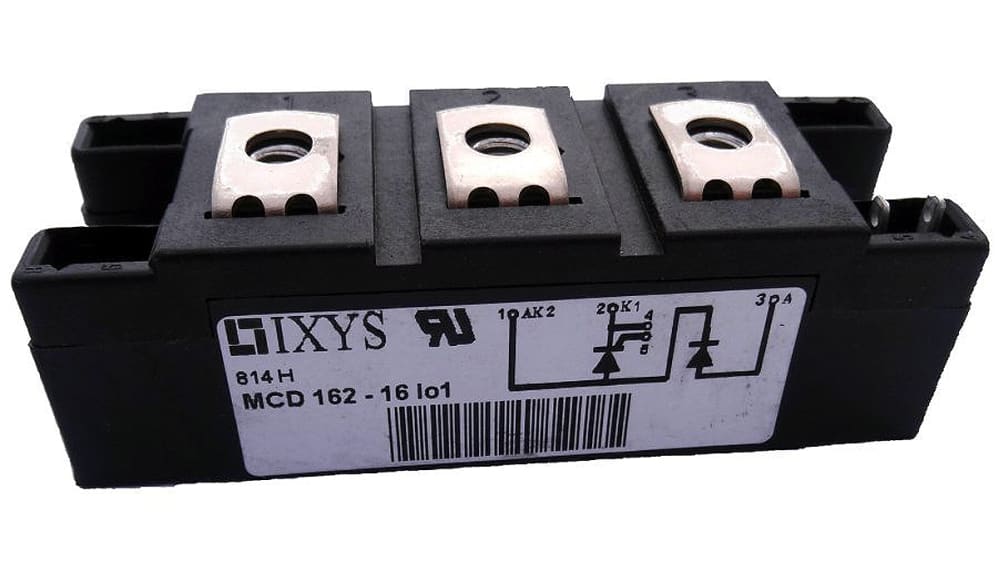 IXYS MCD162-16IO1, Thyristor Module 1600V, 190A 150mA | RS IXYS MCD162-16IO1, Thyristor Module 1600V, 190A 150mA | RS