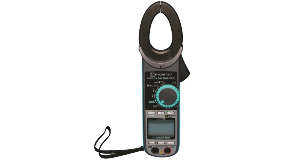 Kyoritsu 2046R Clamp Meter, 600A dc, Max Current 600A ac CAT IV