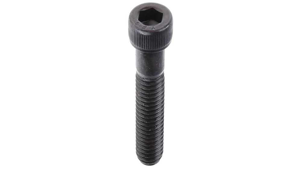 RS PRO Black Steel Hex Socket Cap Screw, Hex, 1/4 x 1.25 in | RS