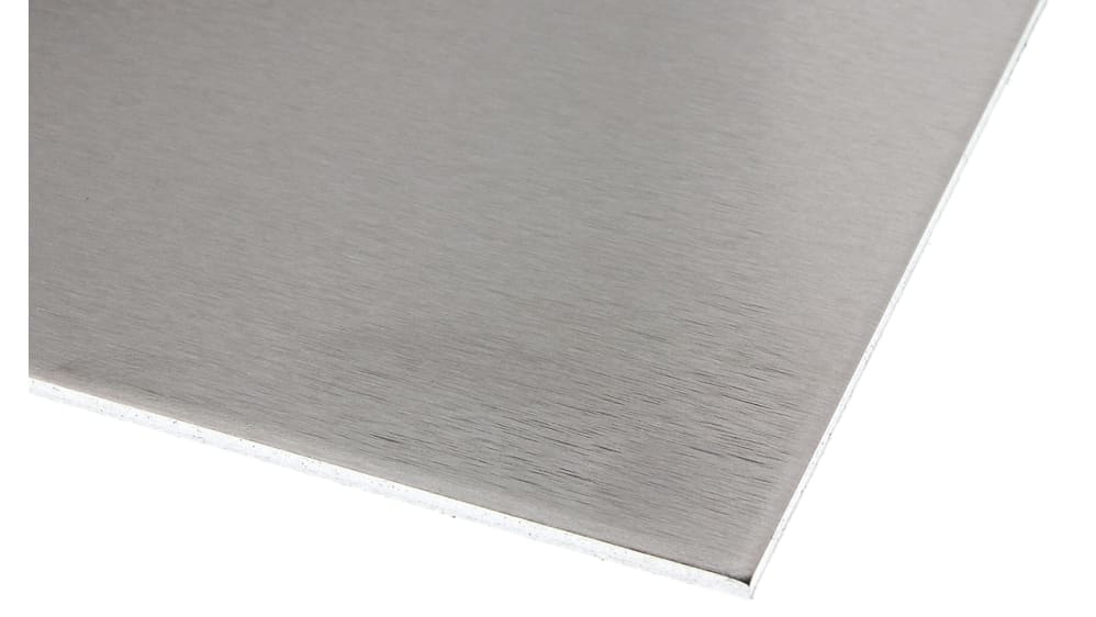 RS PRO Aluminium Metal Sheet 300mm x 500mm, 2mm Thick RS