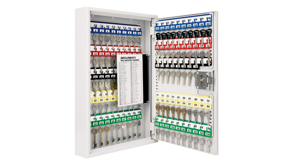 Armadietto Portachiavi Con 40 Ganci E Vetro - Cassetta Sicura Con Serratura Per Casa E Ufficio - Foto 3