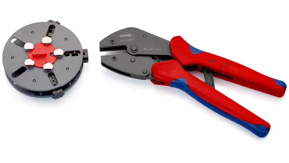 Herramienta de crimpado Knipex, serie MultiCrimp, para cables de 0,25mm² /  24AWG → 6 mm2 / 10AWG, para cables de 0.25 Código RS: 484-815 Nº ref.  fabric.: 973301