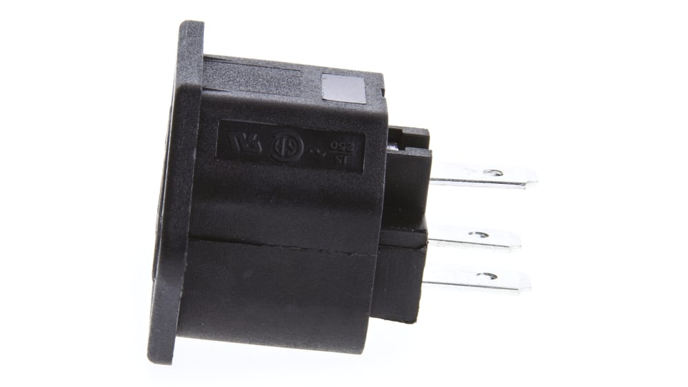 PX0793/63 | Bulgin C13 Panel Mount IEC Connector Socket, 10A, 250