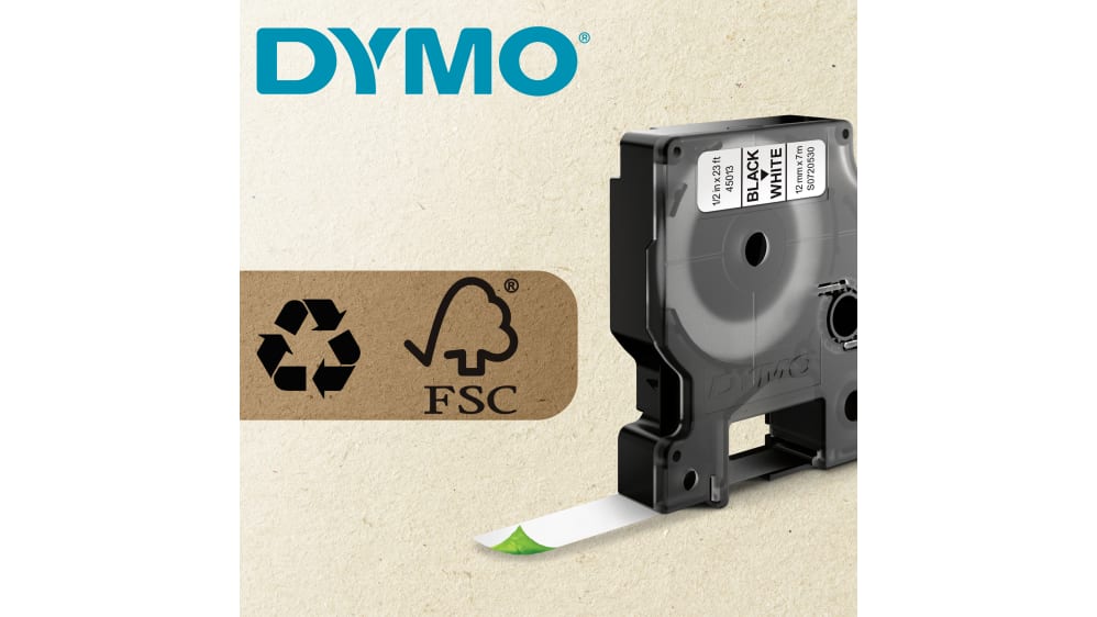 Lot De 3 Rubans D1 12mm X 7m Compatible Dymo 45013 S0720530 - Étiqueteuse LabelManager