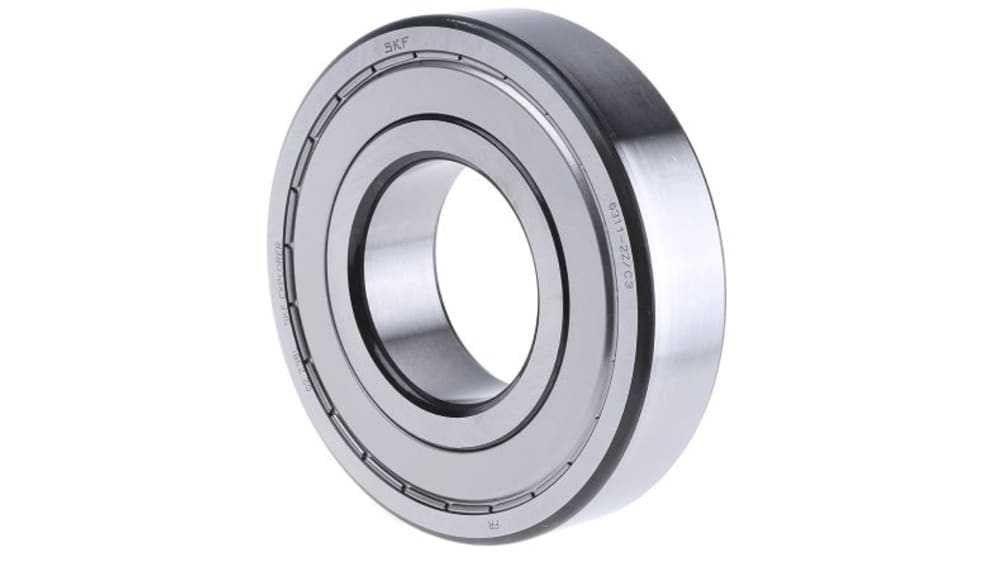 SKF 6311-2Z/C3 1 Row Ball Bearing - 55 mm ID, 120 mm OD | RS
