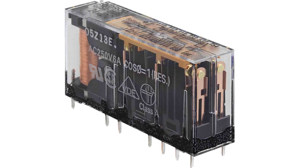 オムロン セーフティリレー, 12 → 48V dc, 安全接点:1, G7SA オムロン セーフティリレー, 12 → 48V dc, 安全接点:1, G7SA