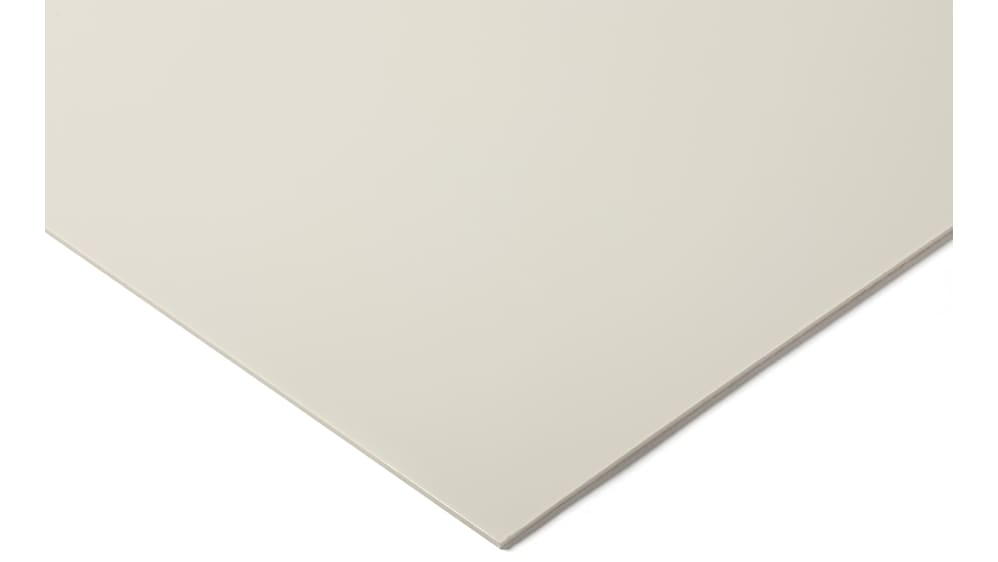 RS PRO ABS Kunststoffplatte, Weiß, 3mm x 610mm x 1220mm / 1.41g