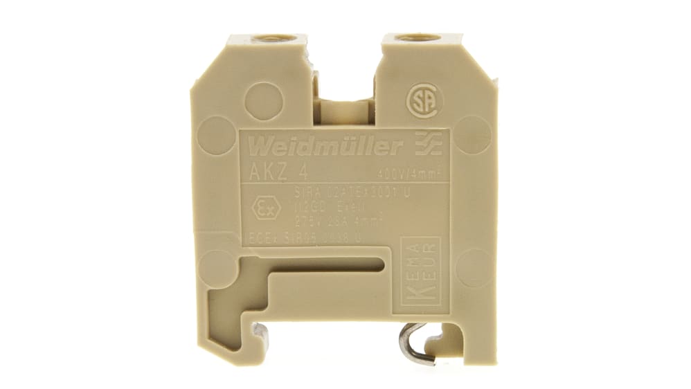 Weidmuller 0294360000 AKZ Series Brown, 4mm², Single-Level