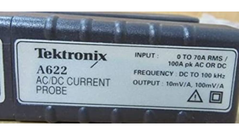 A622 | Tektronix BNC 電流クランプ, 100 A, 12 mm MAX, CAT III | RS