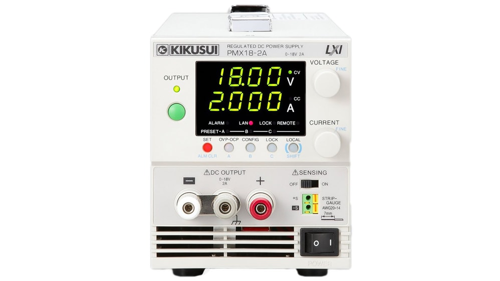 aki様確認用 PMX18-2A | 菊水電子工業 ベンチ電源, 出力数：1, 0 → 18V, 2A | RS