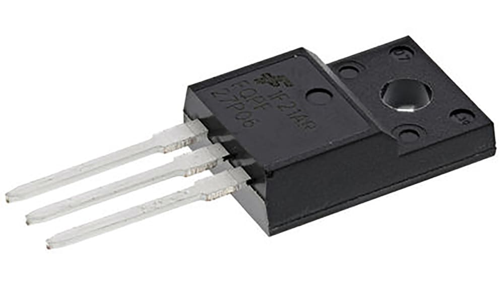 onsemi MOSFET, Pチャンネル, 19 A, スルーホール, 3 ピン, FQPF27P06 | RS