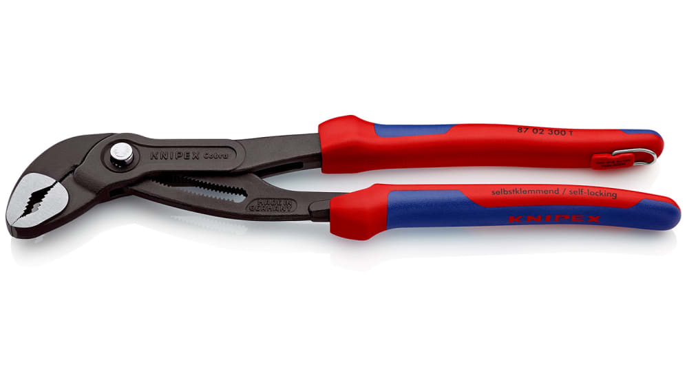 87 02 300 T, Pince multiprise Knipex Cobra®, L. (hors tout) 300 mm, L.  (mâchoire) 60mm, 1 pièce(s)