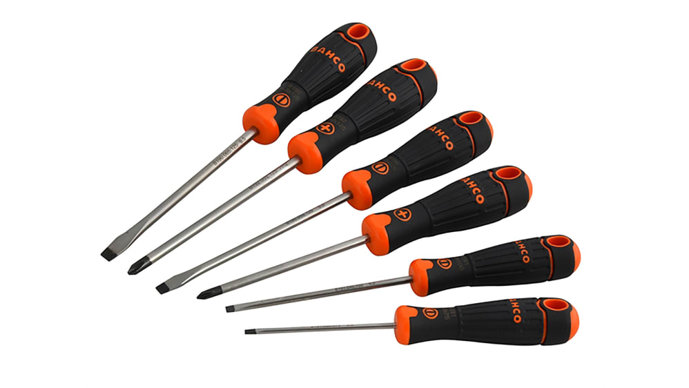 RS PRO F99-601 Phillips; Slotted Screwdriver Set, 6-Piece