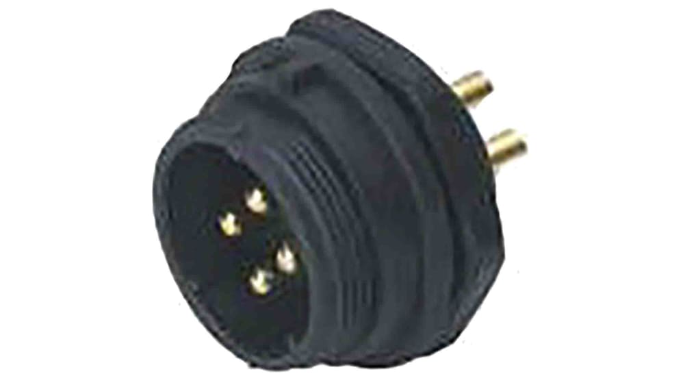 RS PRO オス 丸型コネクタ, 3極, Standard ソケット, 前面取り付け