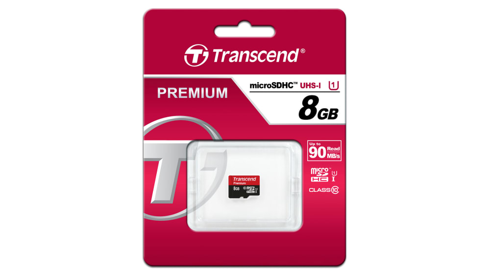 CARTE MÉMOIRE SD TRANSCEND 8GB CLASS 10