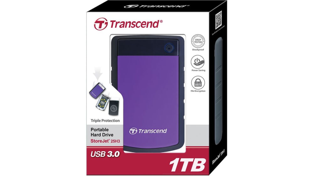 TS1TSJ25H3P Transcend StoreJet 25H3 inch TB External