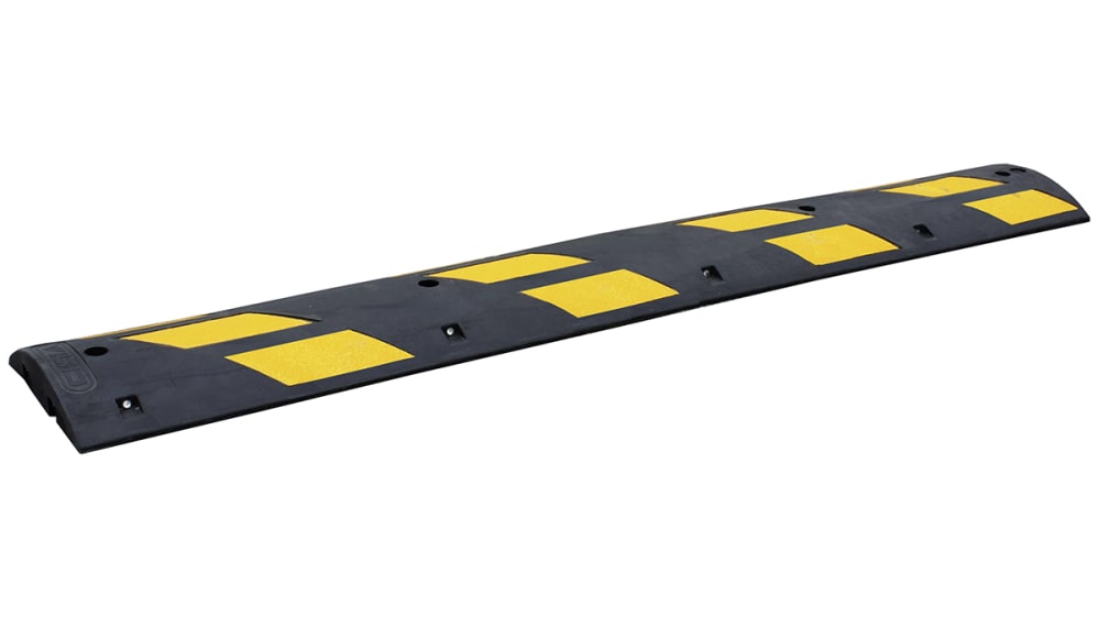 RS PRO High Visibility Rubber Speed Bump, 300mm x 1.83 mx 75