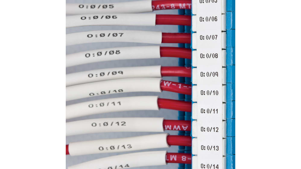 PTL-11-427  Etiquetas para cables Brady sobre fondo Transparente