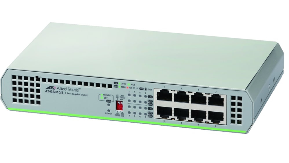 AT-GS910/8-30 | Allied Telesis GS910, GS910/8, Unmanaged 8 Port