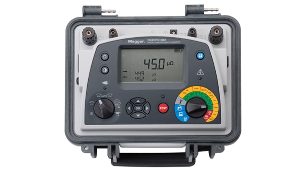 1008-090 | Ohmmètre Megger DLRO10 Faible résistance 10 Ω, Etalonné RS