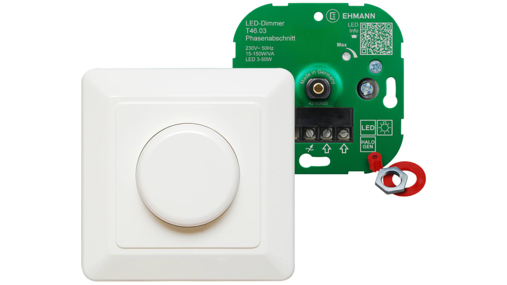 Ehmann 4600x0300 Dimmer (inbouw) Geschikt voor lampen: Spaarlamp, LED